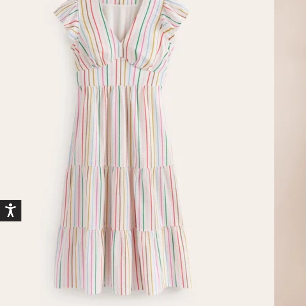 Boden Candy stripe dress New